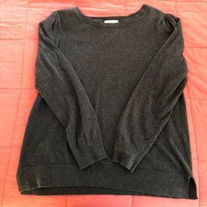 LOFT dark gray sweater - medium